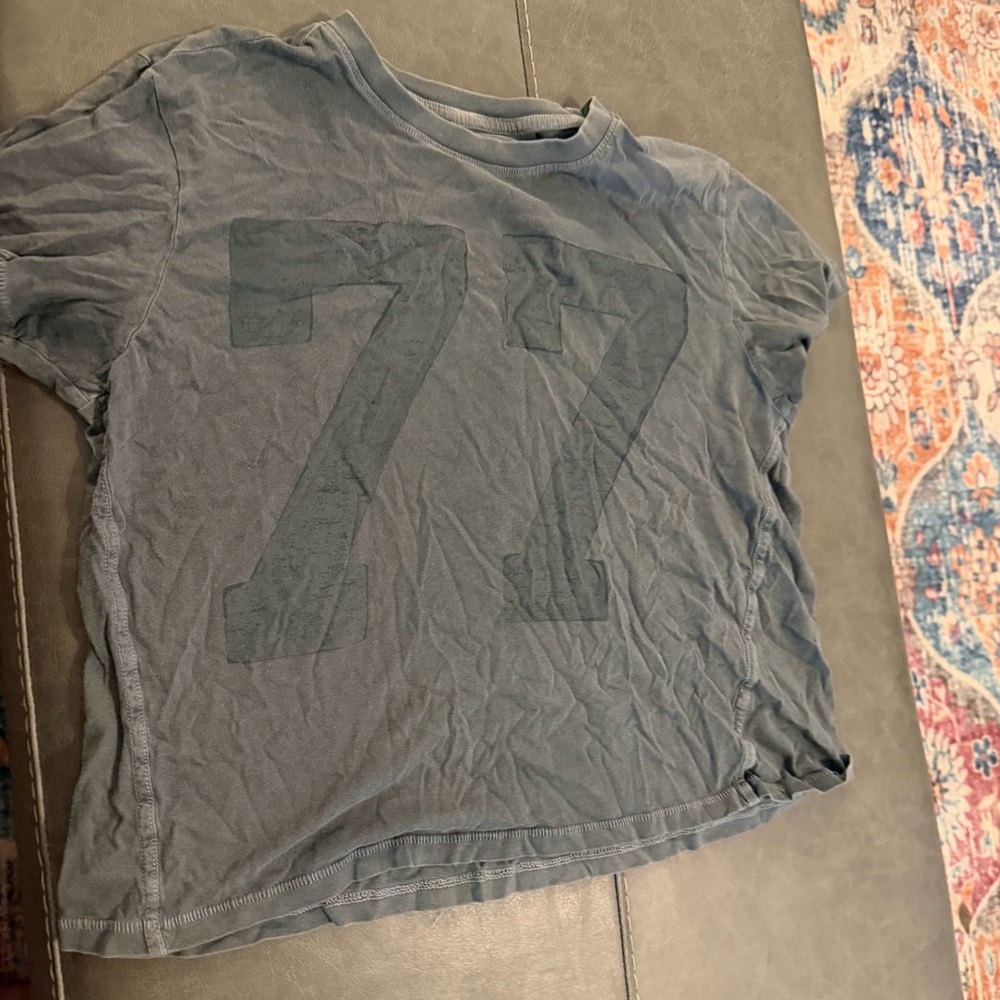 American Eagle Outfitters Gray Short Sleeve Tee